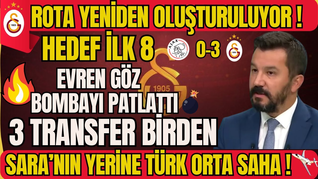 Transfer Bombası! 3 Transfer Birden! Galatasaray'da Rota İlk 8 ! Sara'nın Yerine T&uuml;rk Orta saha!