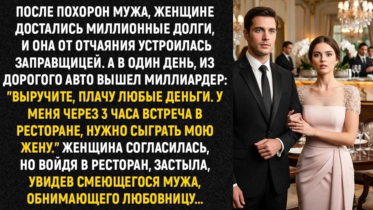 После похорон мужа, женщине достались миллионные долги, и она от отчаяния устроилась заправщицей...