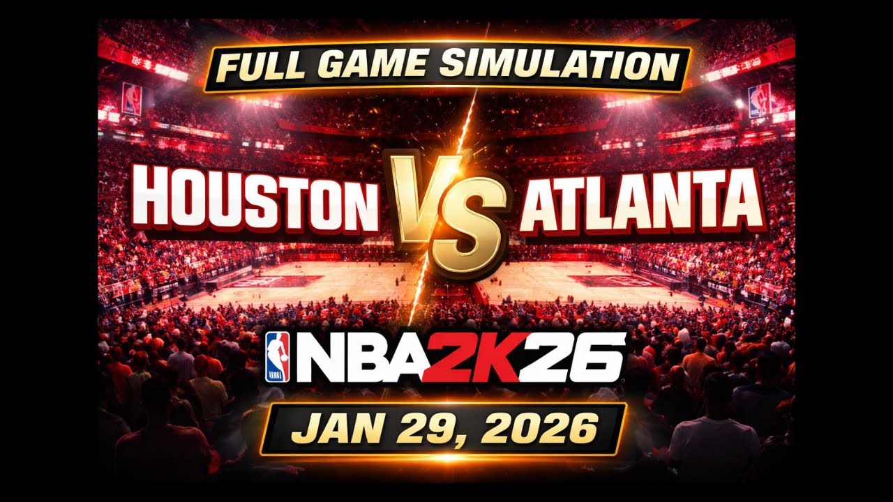 Houston Rockets vs Atlanta Hawks - Full Game Simulation - NBA 2K26 - Jan 29, 2026