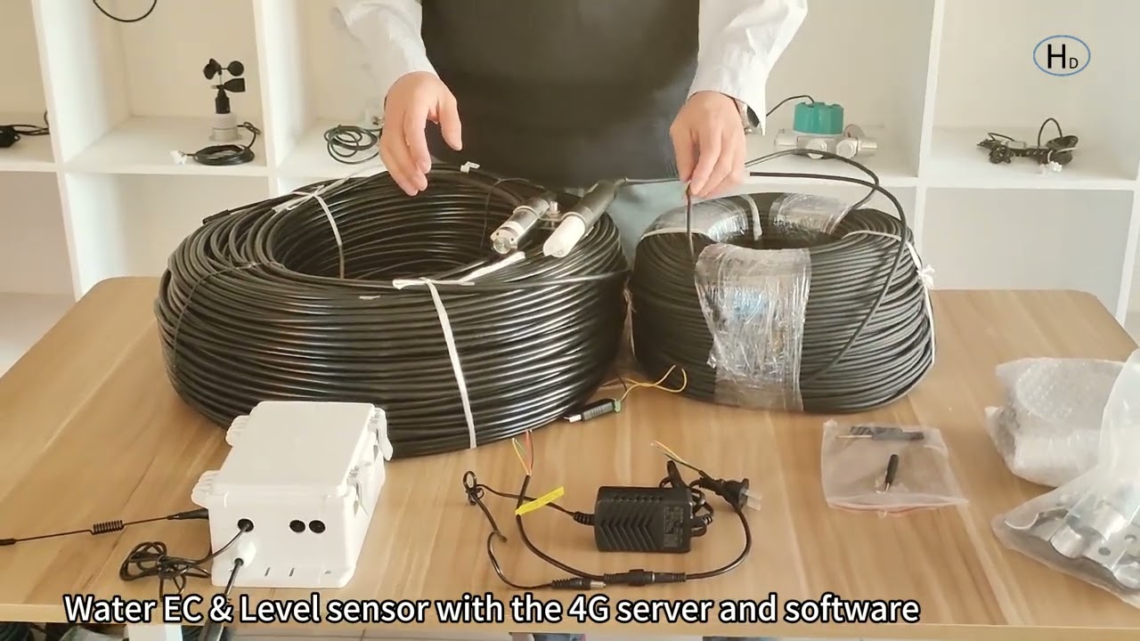 Water EC & Level sensor with the 4G server and software