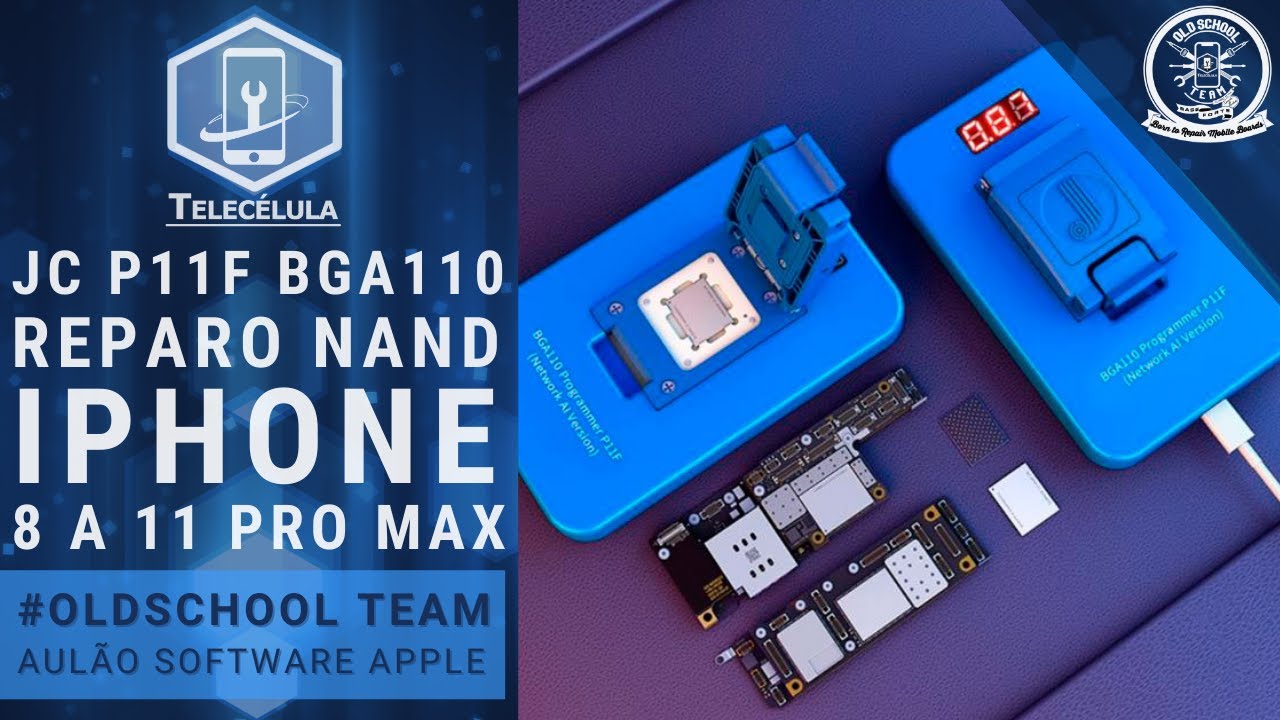 Aulão - Reparos em Nand BGA 110 - iPhone 8 ao 11 Pro Max
