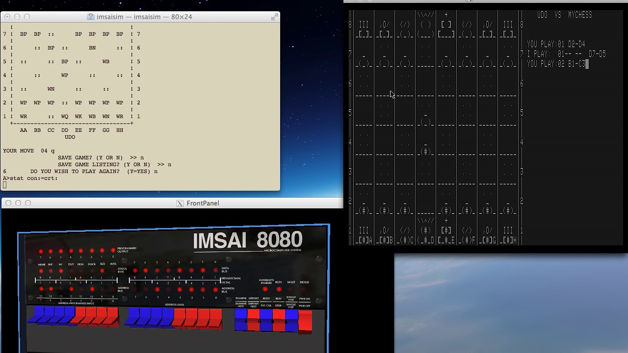 IMSAI 8080 MyChess Demo