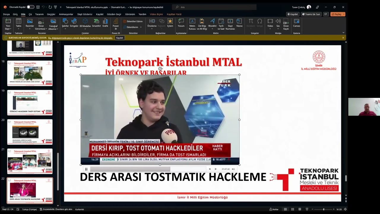 İZBAP Projesi TEKNOPARK İSTANBUL Mesleki ve Teknik Anadolu Lisesi Tanıtımı