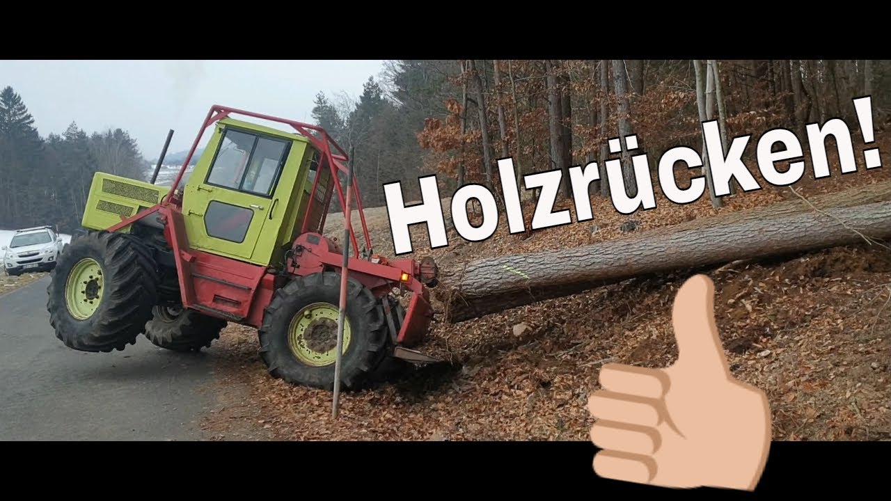 FORSTBETRIEB Brückl bei Holzrückearbeiten! MB-trac