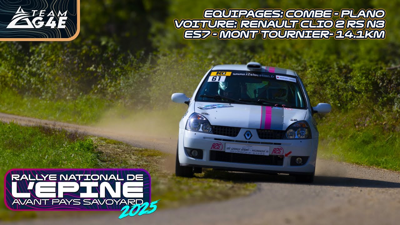 OnBoard ES7: Mont Tournier | Rallye Epine APS 2025 | Combe - Plano | Renault Clio 2 RS N3 | Team G4E