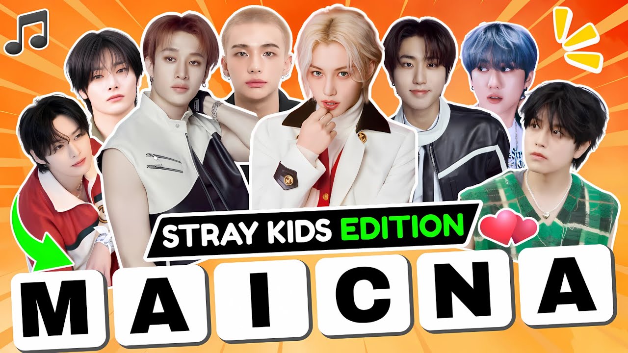 УГАДАЙ ПЕСНЮ STRAY KIDS ПО ПЕРЕКРЕСТНЫМ БУКВАМ 🔤✨ | Викторина K-Pop 2025