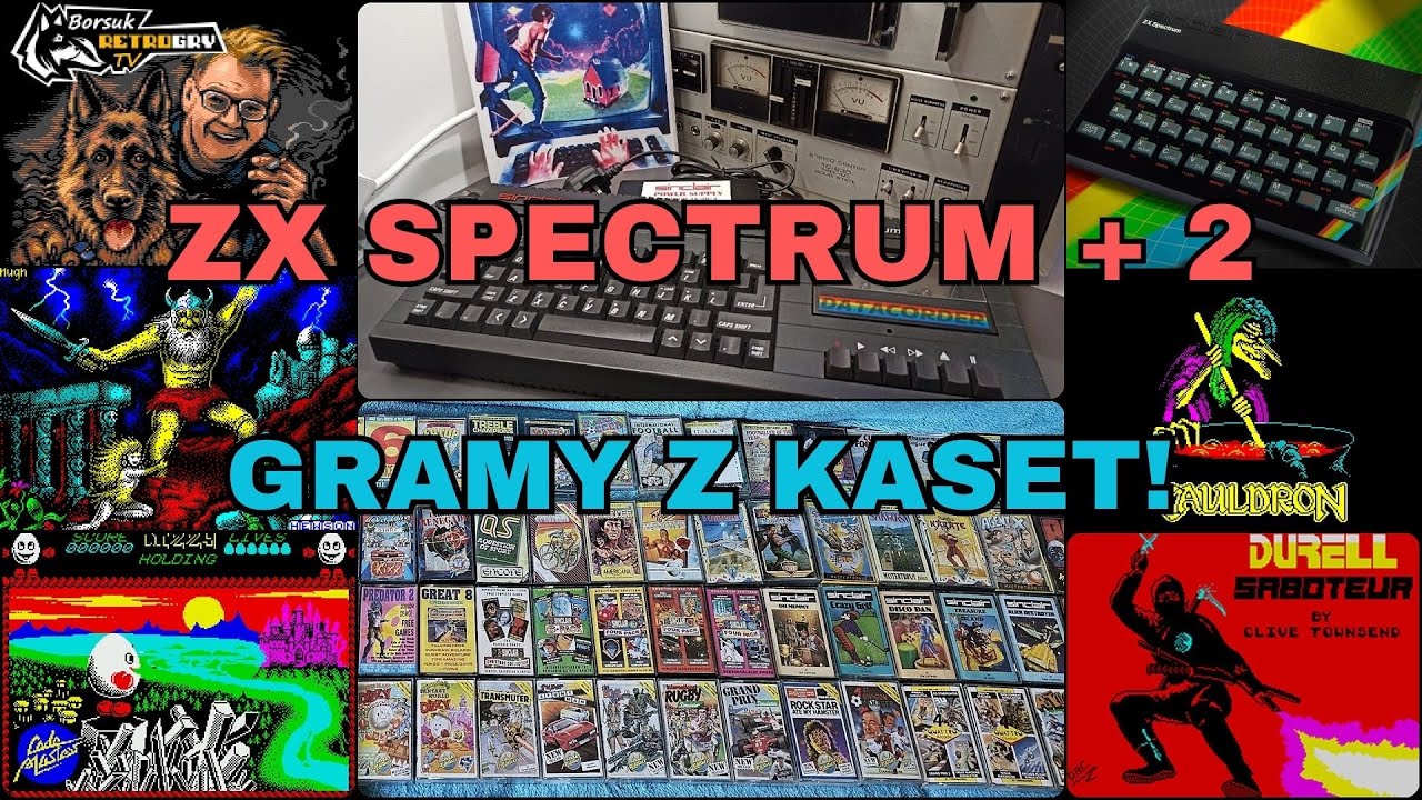 Borsuk Retro Gry TV: ZX SPECTRUM 128 + 2 - Gramy z KASET #4 (Gość: NECROLUDEK i jego ZX SPECTRUM +2)
