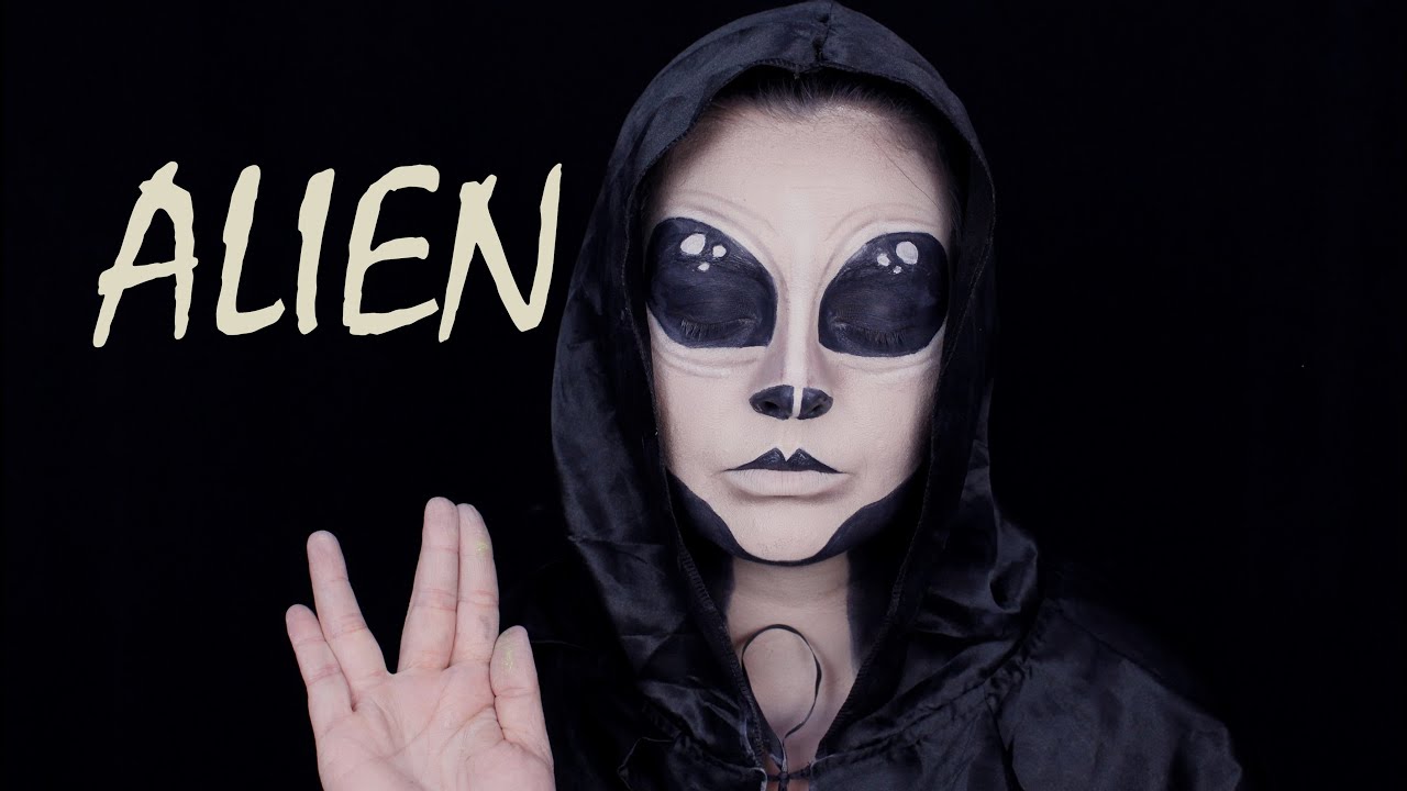 ALIEN MAKEUP  TUTORIAL   MAQUIAGEM DE ALIENÍGENA   MAQUIAGEM ARTÍSTICA