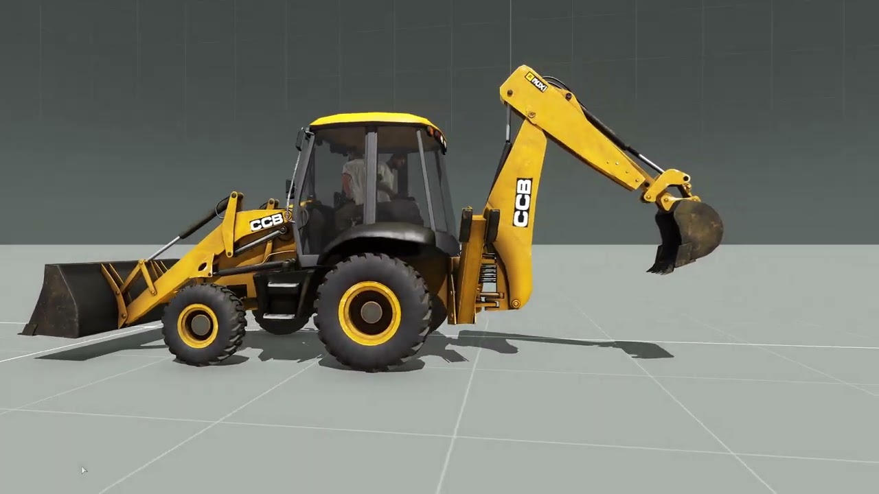 Arma 3 Mod Showcase: KIOK - 3CX BACKHOE LOADER