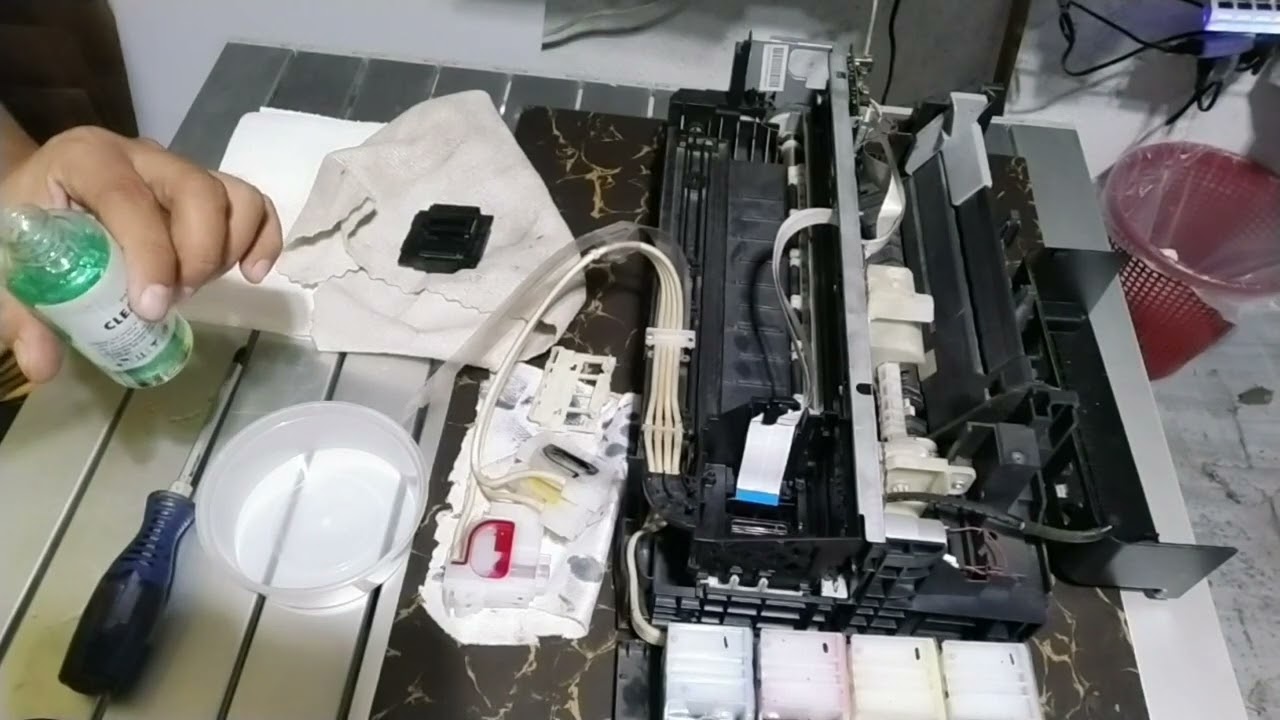How to Clean EPSON L120 Printer Head or clogged Print Head L120 💯% FIX