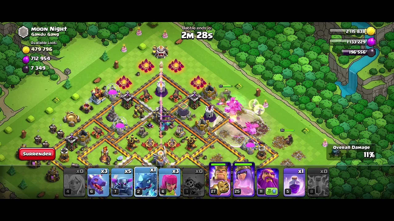 This time i couldn't get 100% victory☹️ (clash of clans)