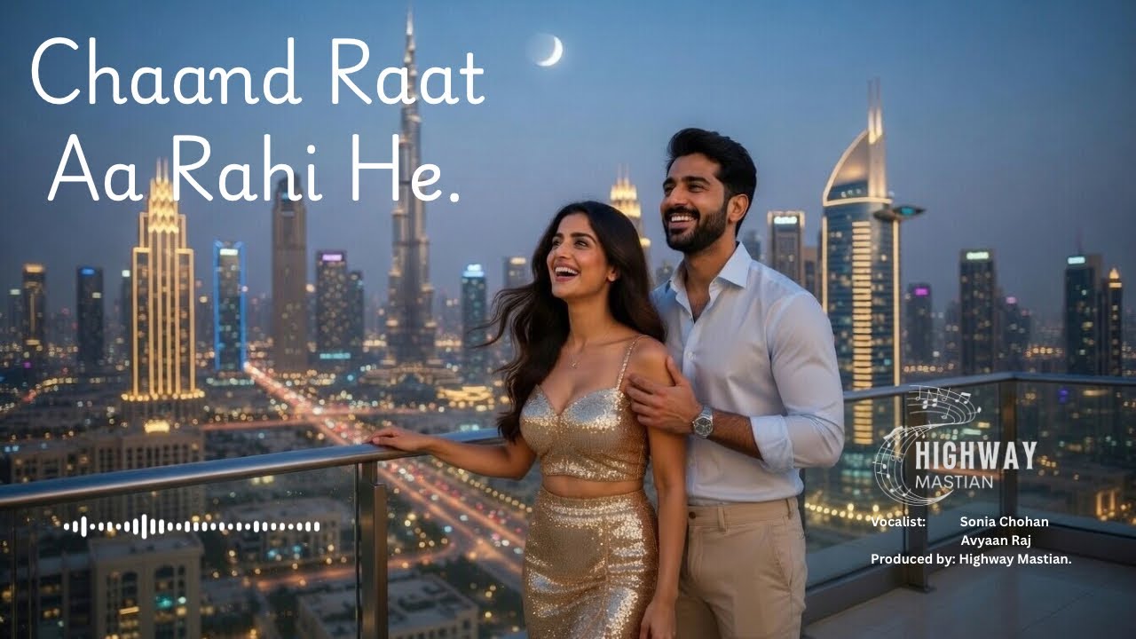 Chaand Raat Aa Rahi Hai 🎤🌙✨ | Desi Couple | Luxury Dubai 2026 | Official Music Video #love #desi 