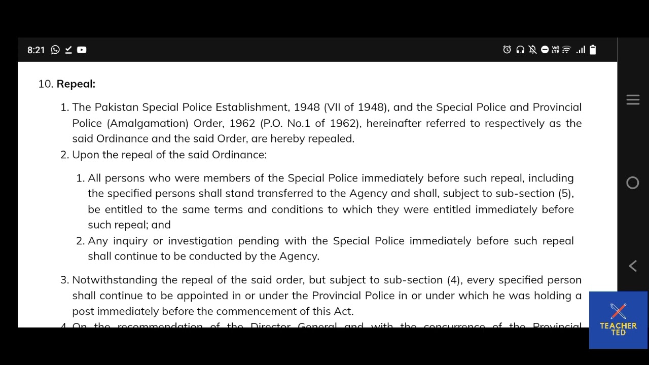 Lecture 6 | FIA ACT 1974 | Section 10