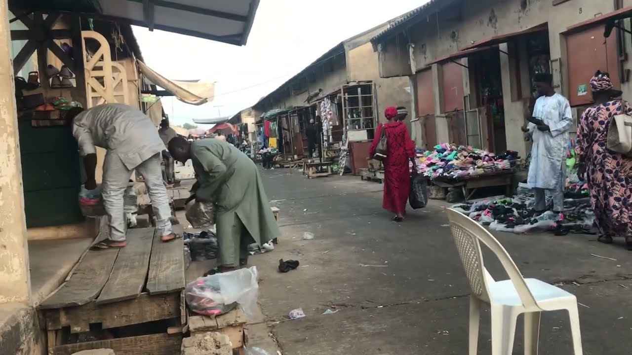 A 4K UHD Walking tour of Central Market Kaduna, Nigeria