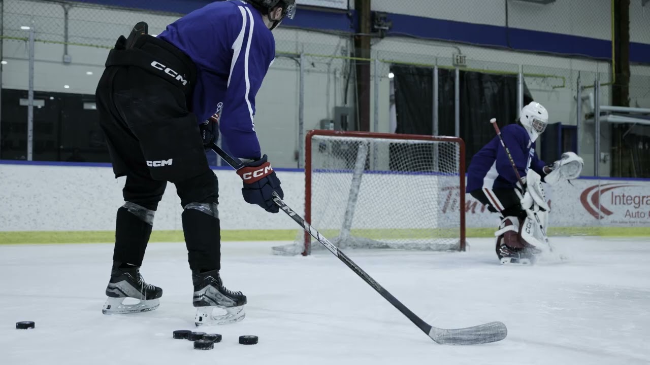 Butterfly Slide and Footwork Drill | Goaltender Training with Eli Wilson