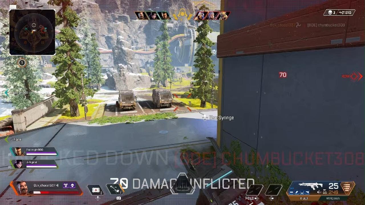 Arc star to aimbot to peg leg