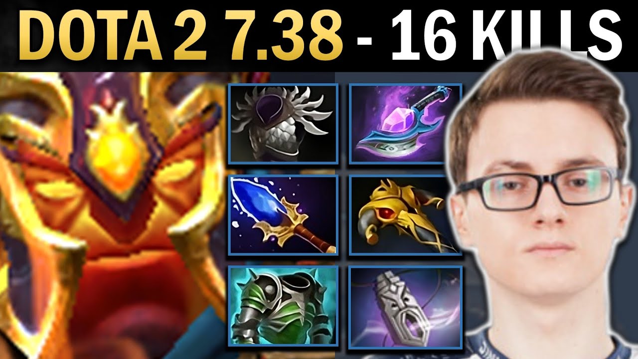 Ember Spirit Gameplay Miracle with 16 Kills and 1000 GPM - Dota 7.38