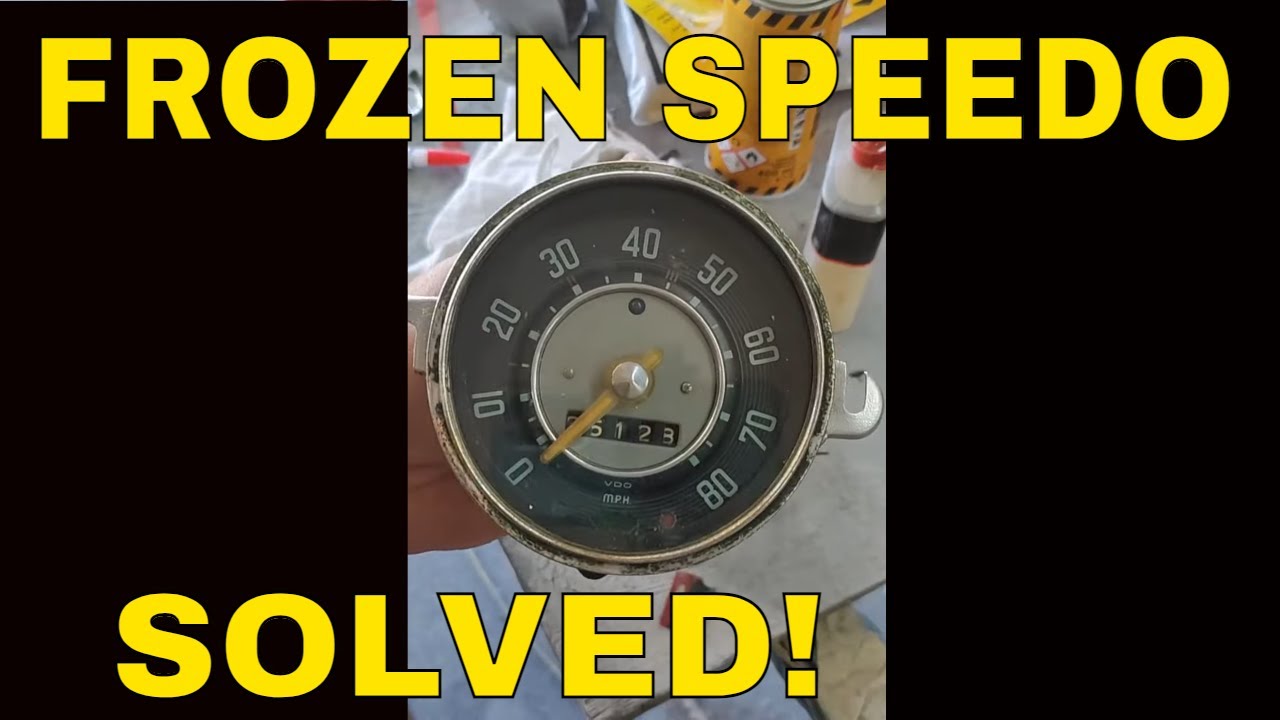 VW Speedometer Repair - Frozen - wiggling needle - seized