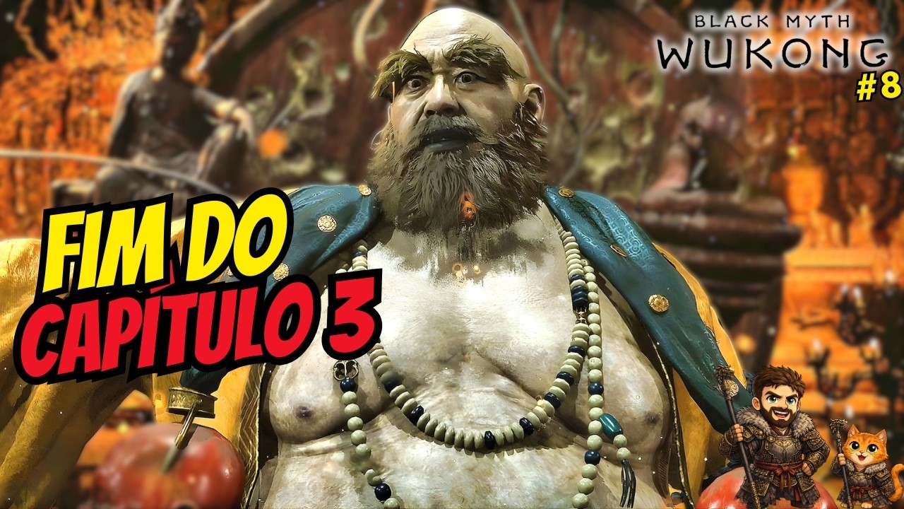 🔴BLACK MYTH: WUKONG – Chefão do Capítulo 3 HOJE! | Dia 8 (PS5 - PT_BR)