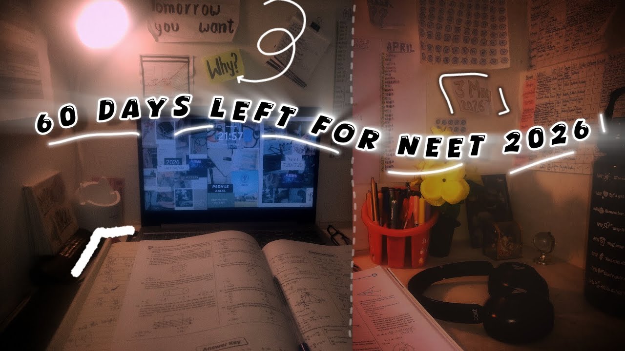 60 Days left for NEET 2026 #neetaspirents #motivation #neetexam #study #neet #neet2026 