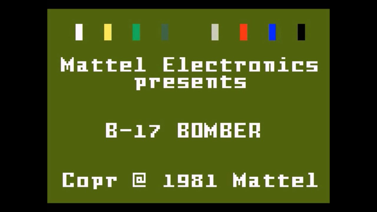B17 Bomber - Introduction Screen (Intellivision)