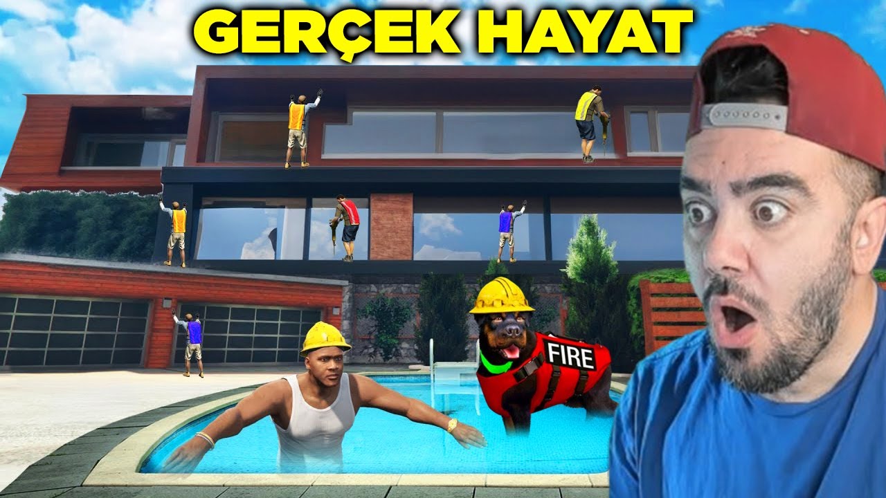 FRANKLIN CHOP ILE YENI TRILYONLUK EVINI YAPTI - GTA 5 MODS