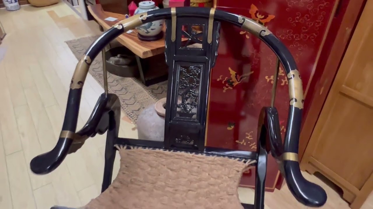 Chinese Folding Horseshoe Armchair