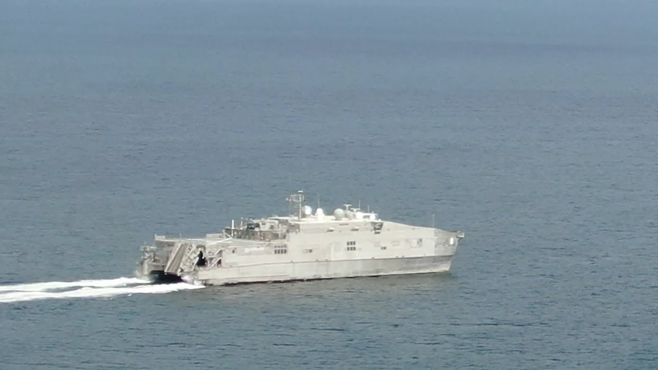 US Navy. American landing ship USNS Yuma (T-EPF-8) in Odessa