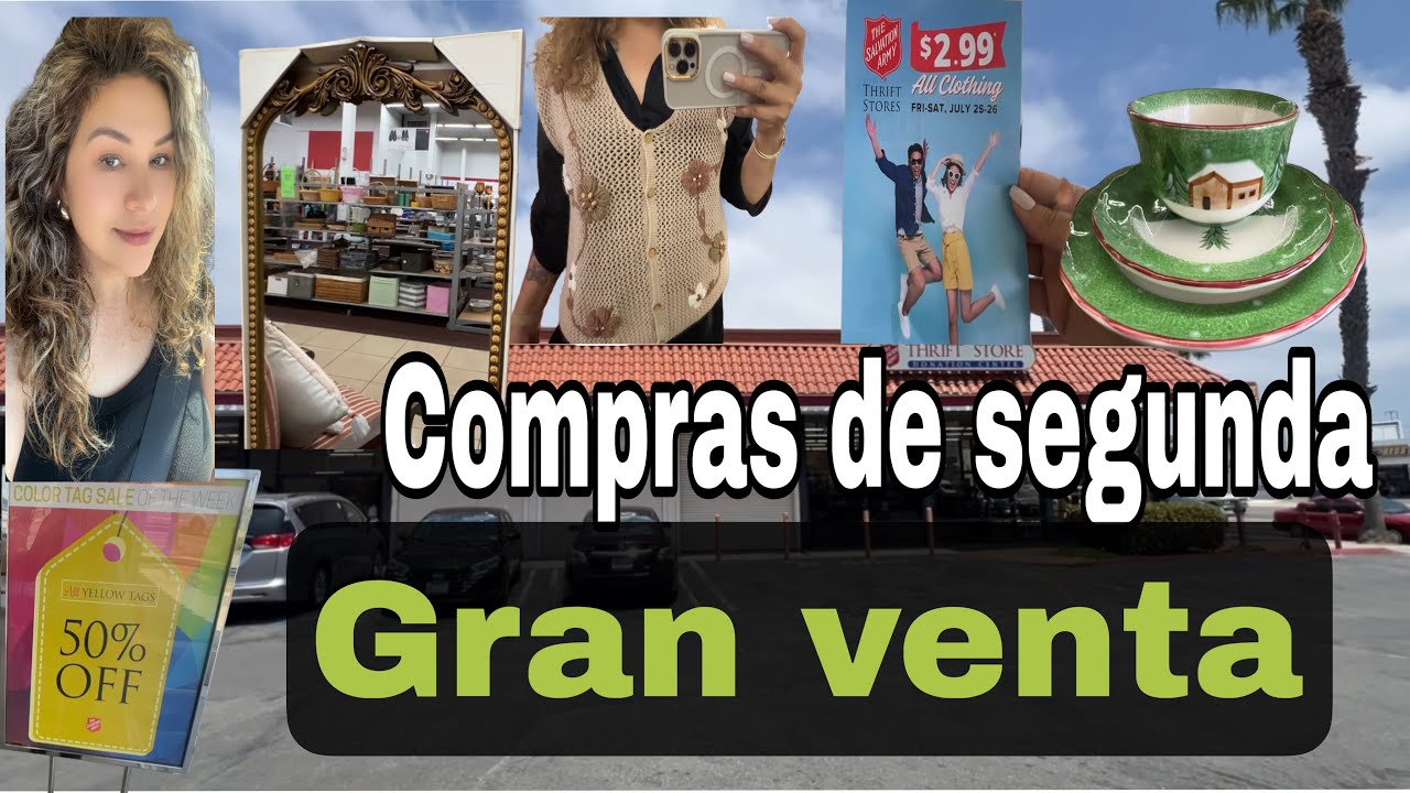 VAMOS DE COMPRAS DE SEGUNDA MANO UN LARGO RECORRIDO ✅