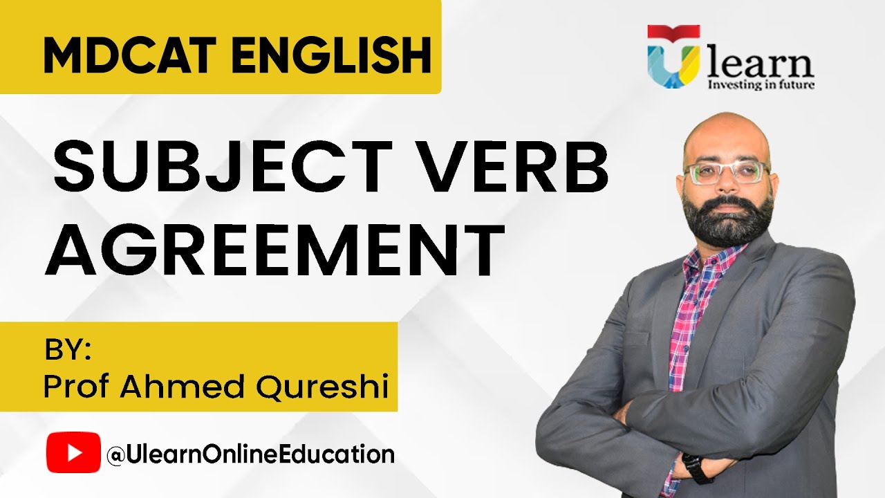MDCAT English 2024|| Master Subject Verb Agreement || Lecture No. 01