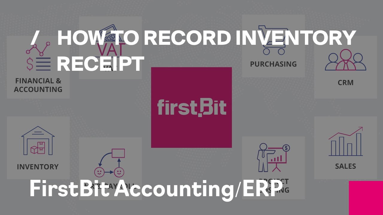 How to record inventory receipt