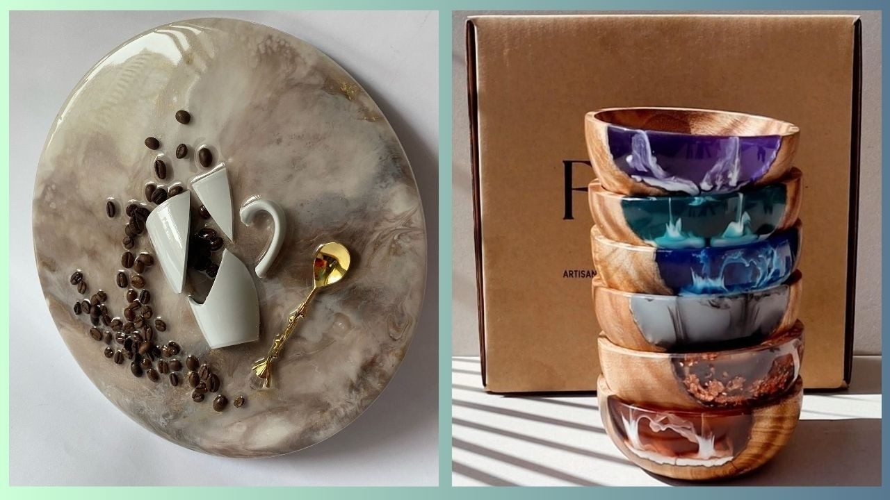 Simple Resin art epoxy Anyone Can Make at Home