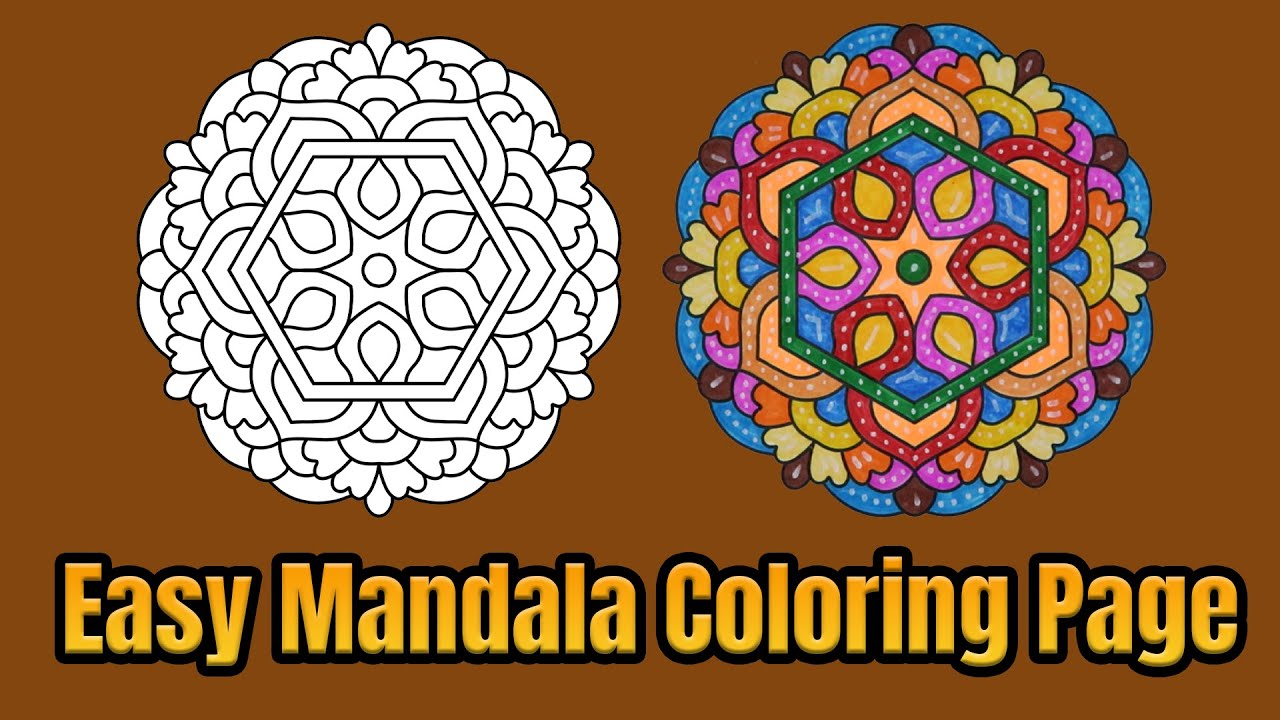 Mandala Coloring Page Colored With Relaxing Music Colored By Osman Mandalas World | Video 8