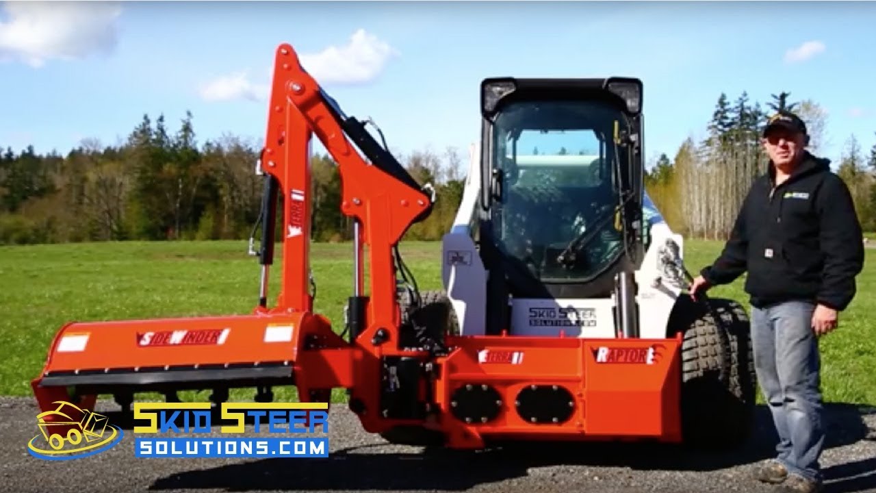 Eterra Raptor Boom Mower and Sidewinder Head
