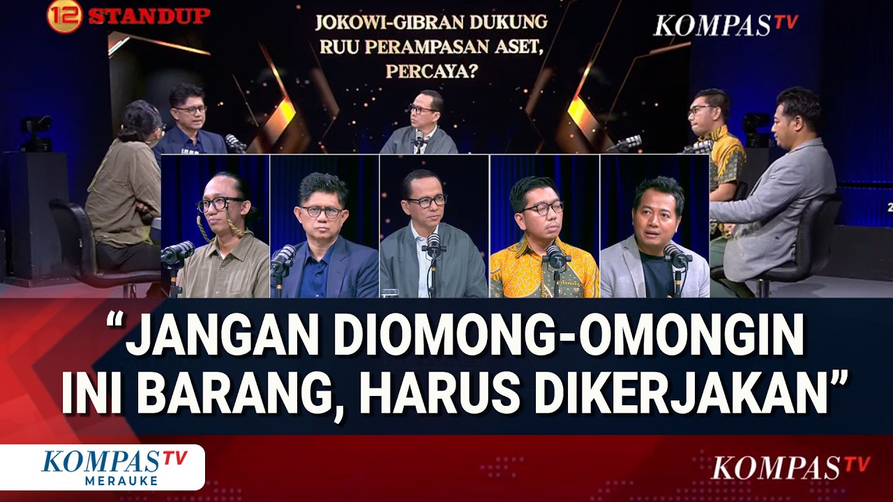 Jokowi-Gibran Dukung RUU Perampasan Aset, Percaya ? Part 3.Adi Prayitno, ICW, Laode Syarif & Bakom