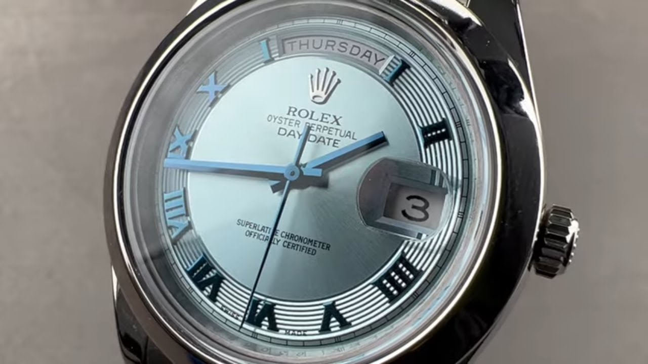 Rolex Day-Date II Platinum 218206 Rolex Watch Review