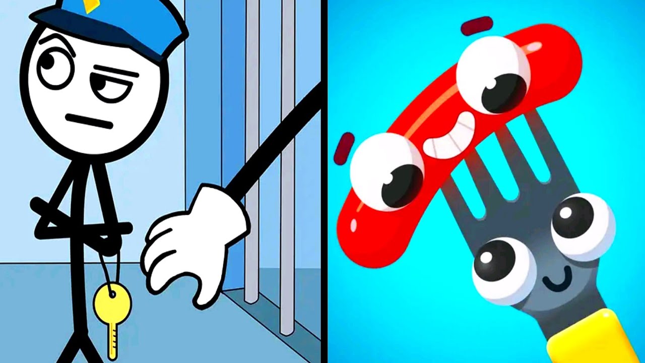 Thief Puzzle vs Fork N Sausage - Satisfying ASMR Gameplay All Levels