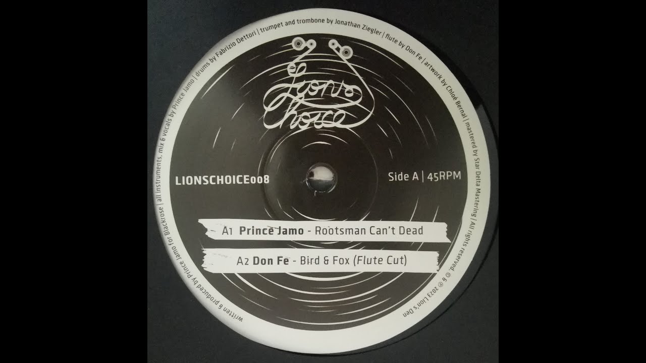LIONS DEN 12″ VINYL RECORD “ROOTSMAN CANT DEAD” PRINCE JAMO - DON FE - EMPERORFARI - REGGAE DUB