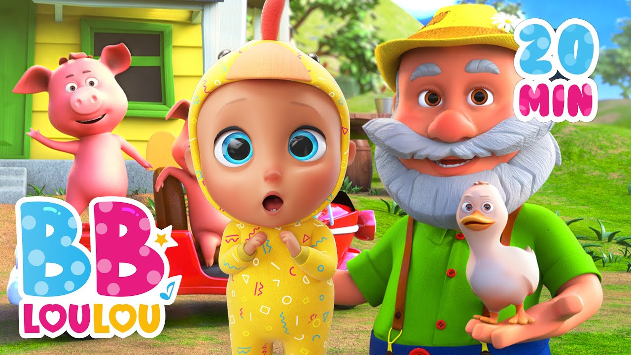 Dans la ferme de Mathurin | comptines et chansons pour enfants | Comptines Bébé | BB LouLou