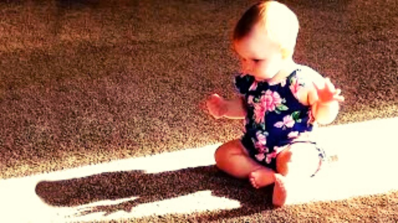 Funny Baby Reaction When They Met Their Shadows 😝