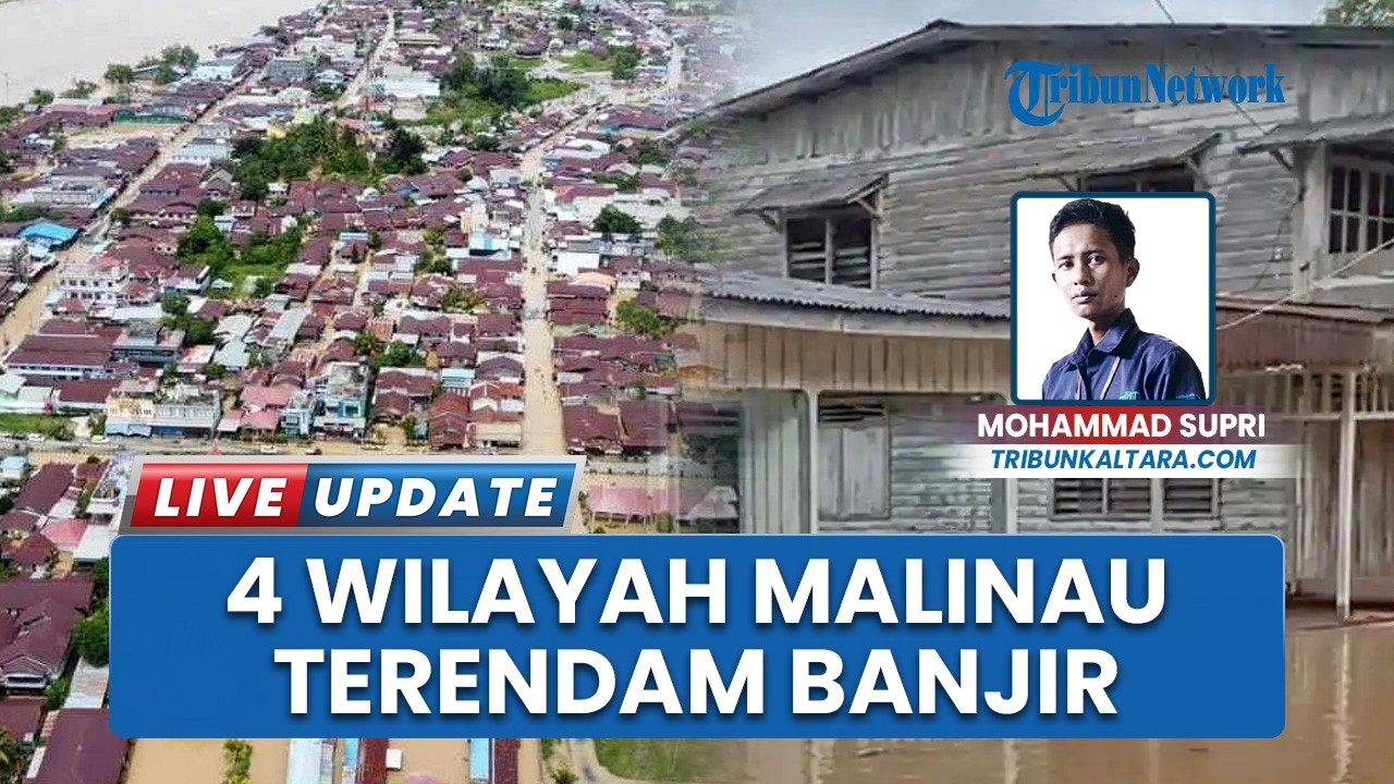 3 Sungai Besar di Malinau Meluap, 4 wilayah Mulai Terendam Banjir