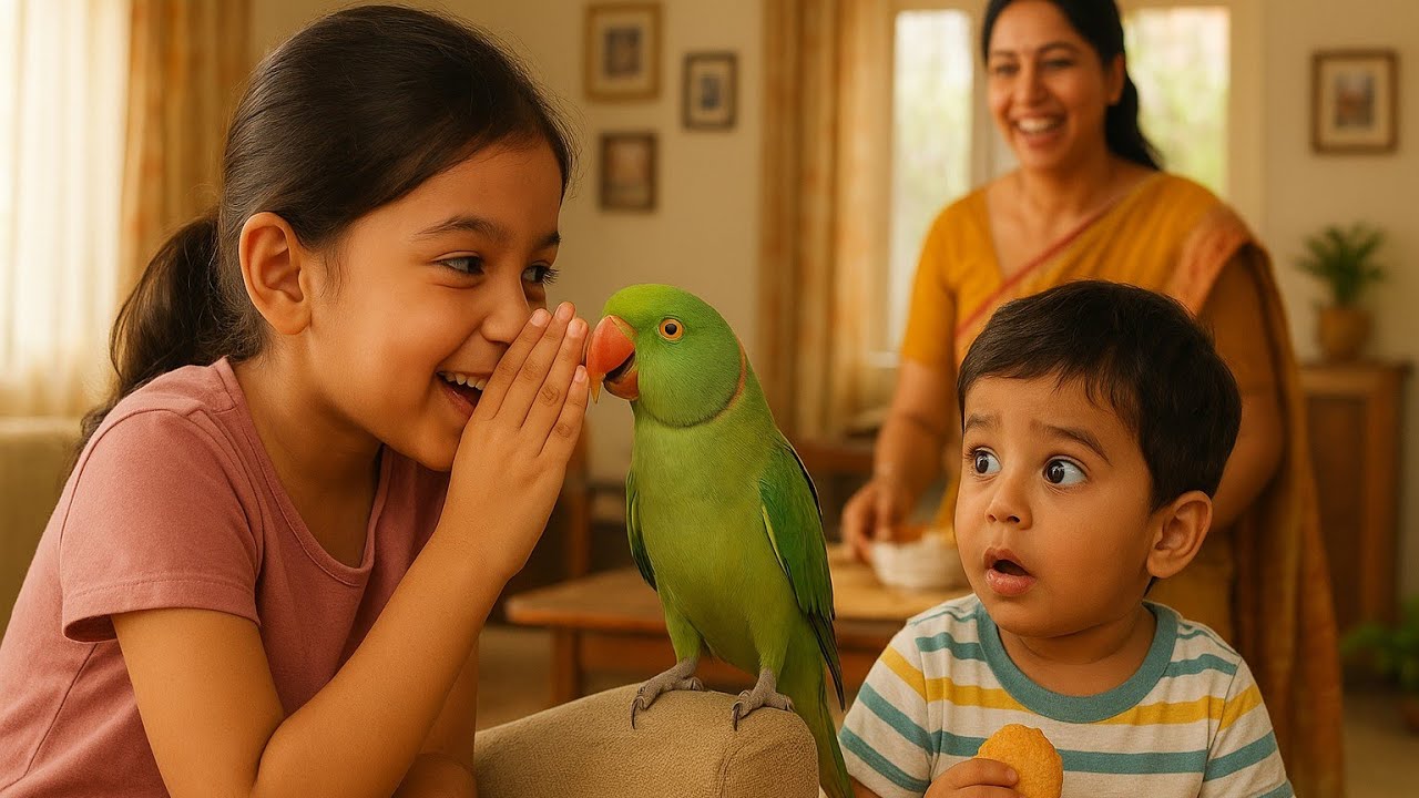 Secrets Don’t Last Long… Especially with a Parrot! 🐦💥  #youtube