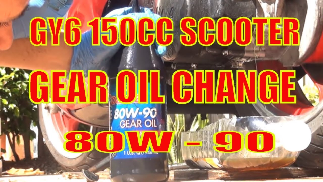 Scooter gear oil change gy6 150cc