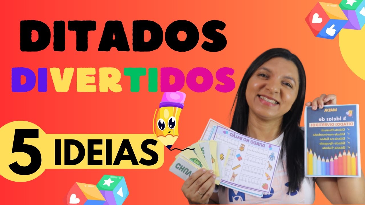 5 Ideias de Ditados Divertidos - ORTOGRAFIA  [ PARTE 1] | Professor em Sala