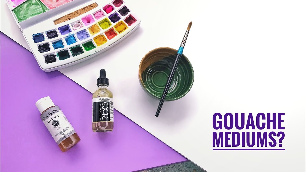 Trying Gouache with Watercolour Mixing Mediums & Honey | Experiment + Tips