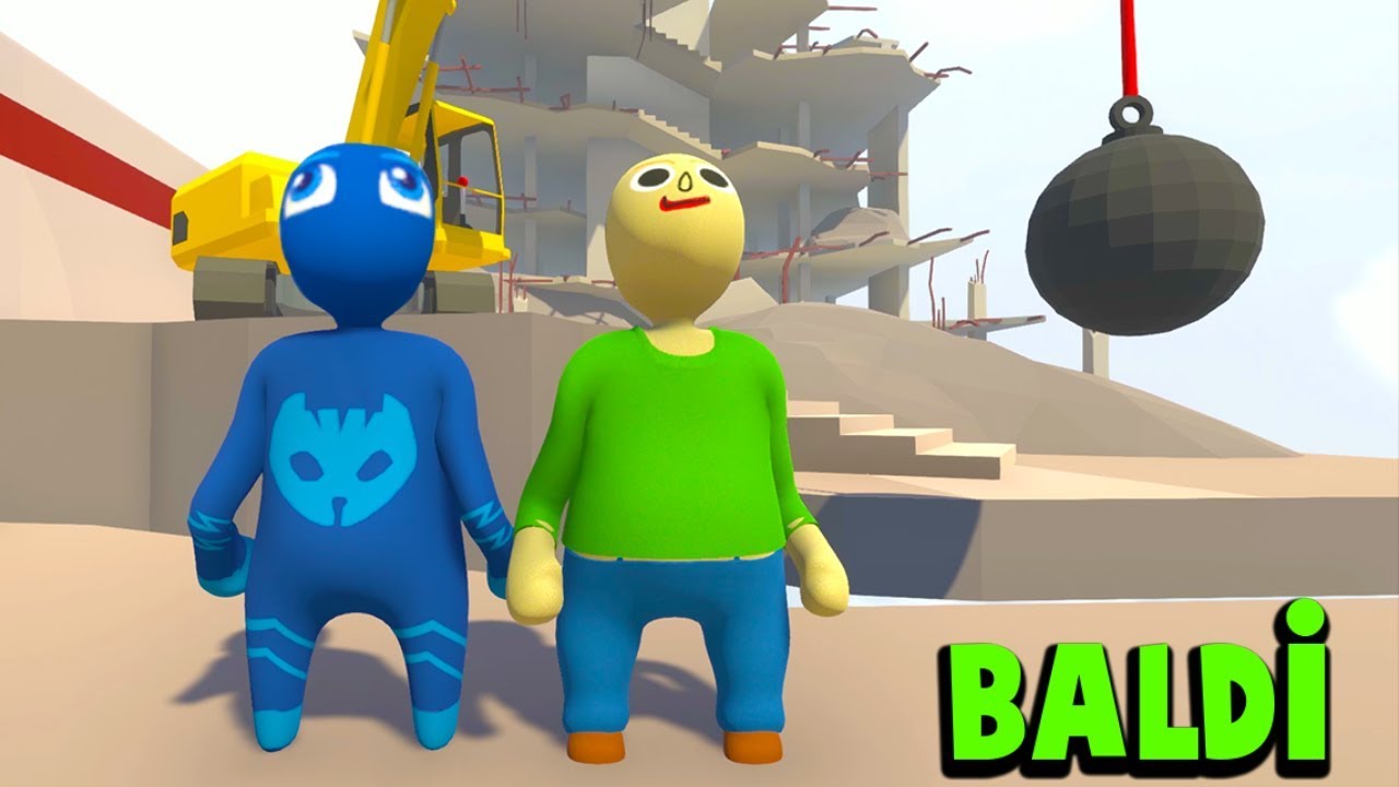 PİJAMASKELİLER VE BALDİ KOMİK OYUN - Human Fall Flat