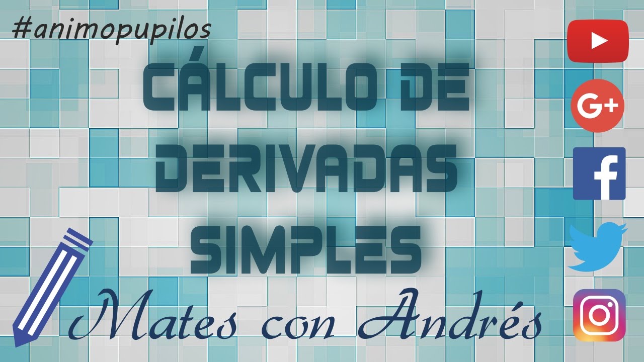 Cálculo de derivadas simples BACHILLERATO MATEMÁTICAS
