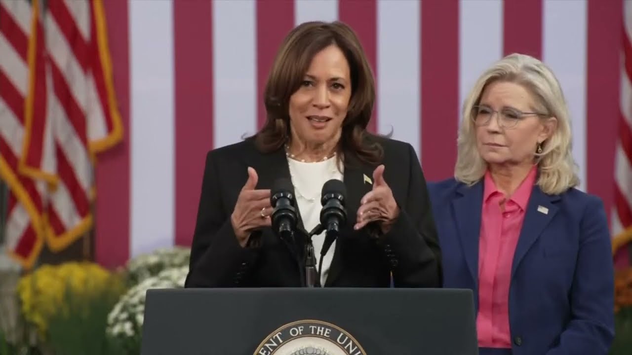 Kamala Harris full speech with Liz Cheney's endorsement in Ripon, Wisconsin