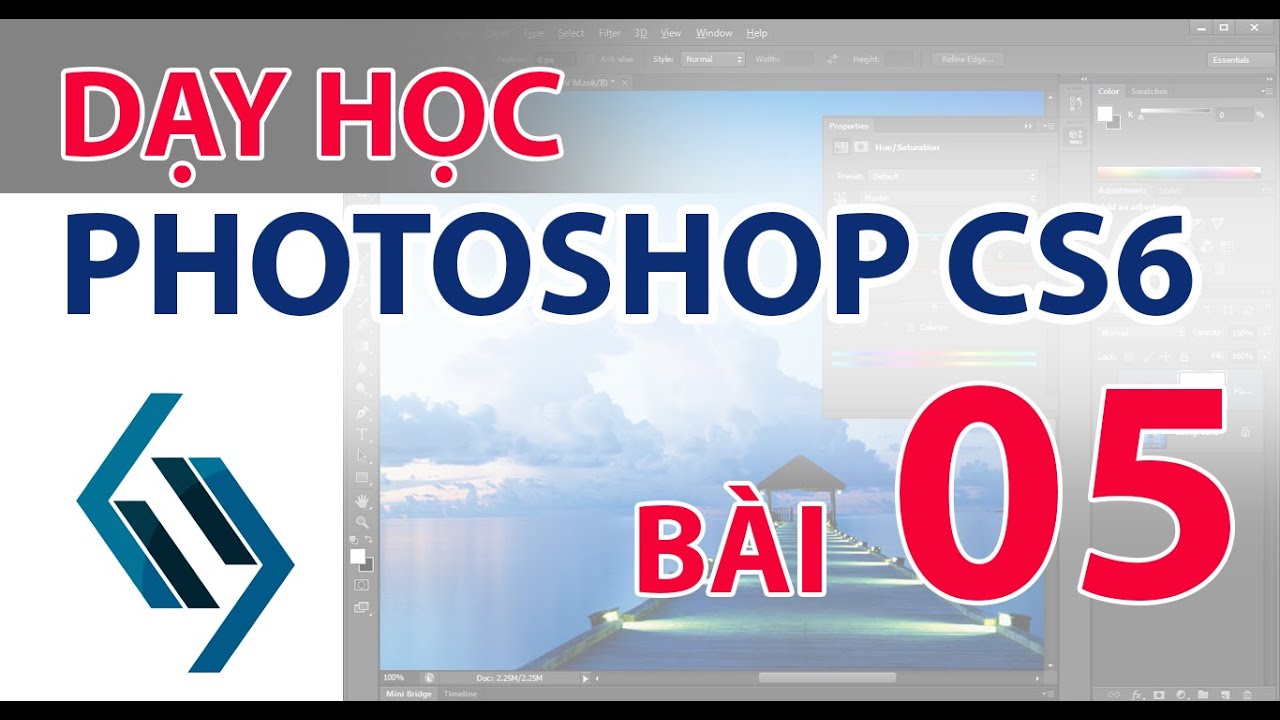 Dạy Photoshop CS6 - Bài 05: Cắt ghép ảnh bằng Layer Mask, làm giả hình xăm và body painting