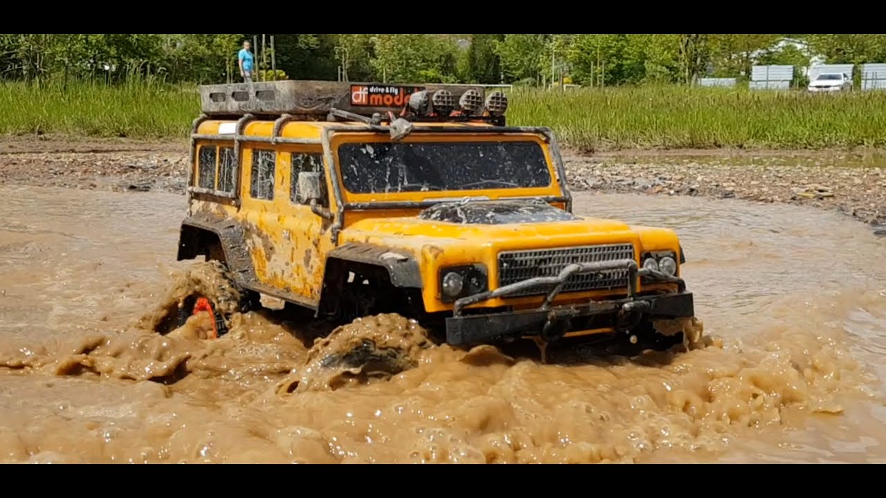 RC Crawler DF-4J xxl 1/10 Offroad Tour 3 Mud Kies Wasser Schlamm